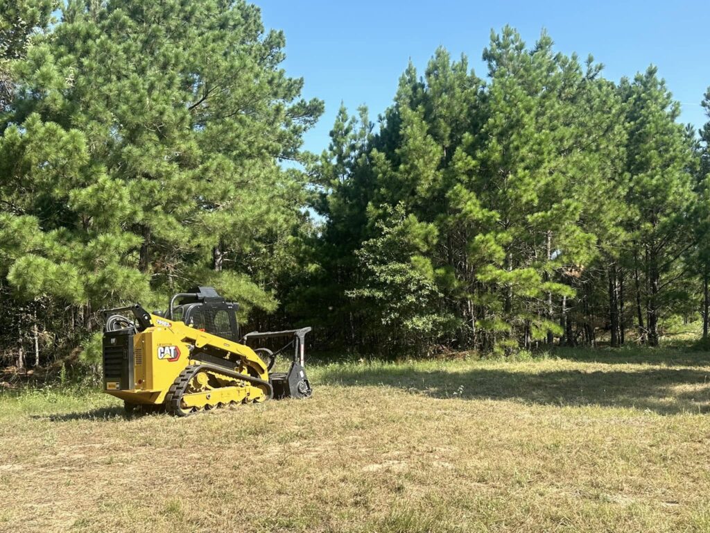 Land clearing preparing Texas acreage for agricultural use