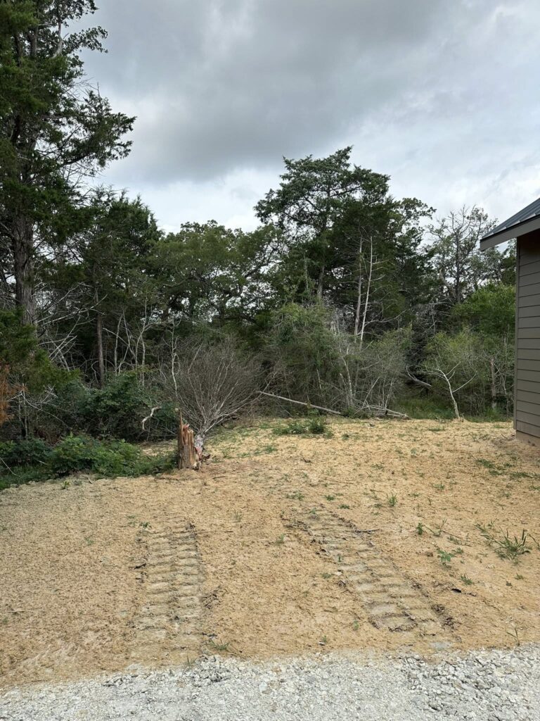 Land clearing preparing Texas acreage for agricultural use